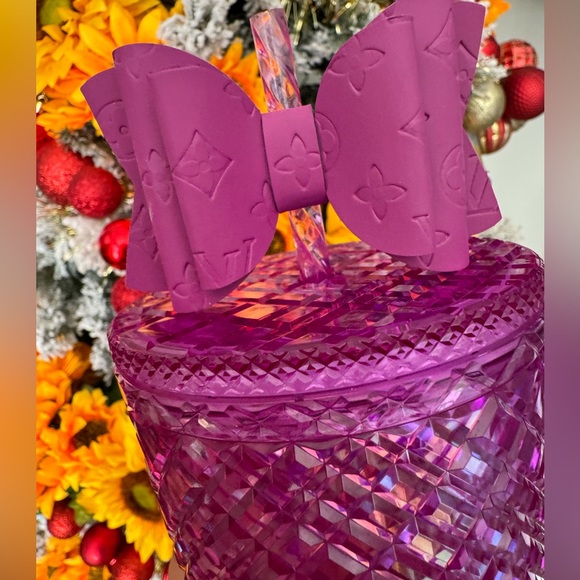 SOLD🌷💐 STARBUCKS pink magenta Valentine’s Day jeweled taffy tumbler ✨ - Picture 14 of 17